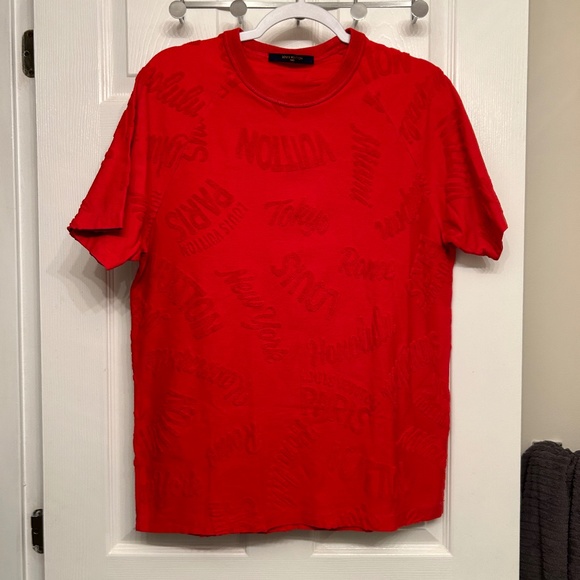 Louis Vuitton Other - SOLD Louis Vuitton 2018 Red Towel Letter Monogram Logo T Shirt